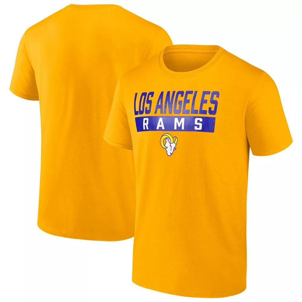 Men's Fanatics  Gold Los Angeles Rams T-Shirt, Size: 2XL Product Image