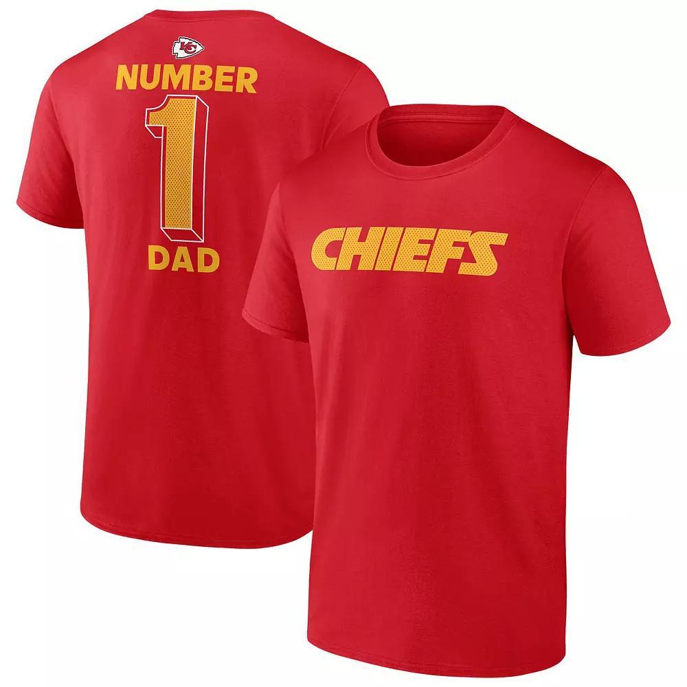 Men's Fanatics Scarlet San Francisco 49ers Big & Tall Number One Dad T-Shirt,  Product Image