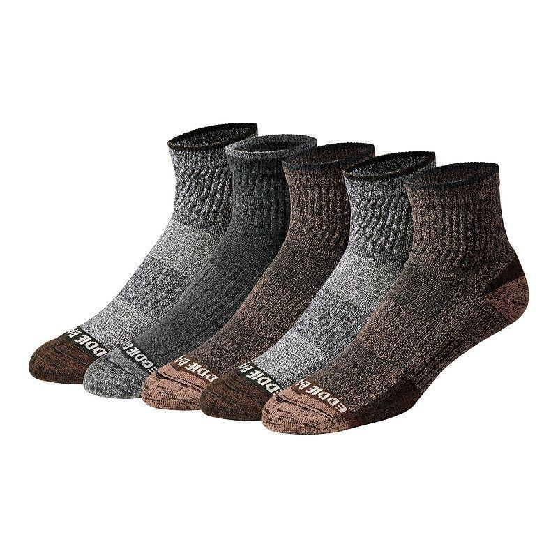 Mens Eddie Bauer Eco Quarter Socks 5-pack Product Image