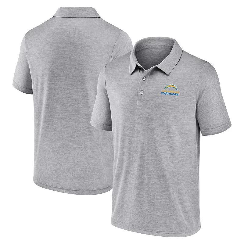 Men's Fanatics Gray Los Angeles Chargers Making Waves Polo,  Product Image