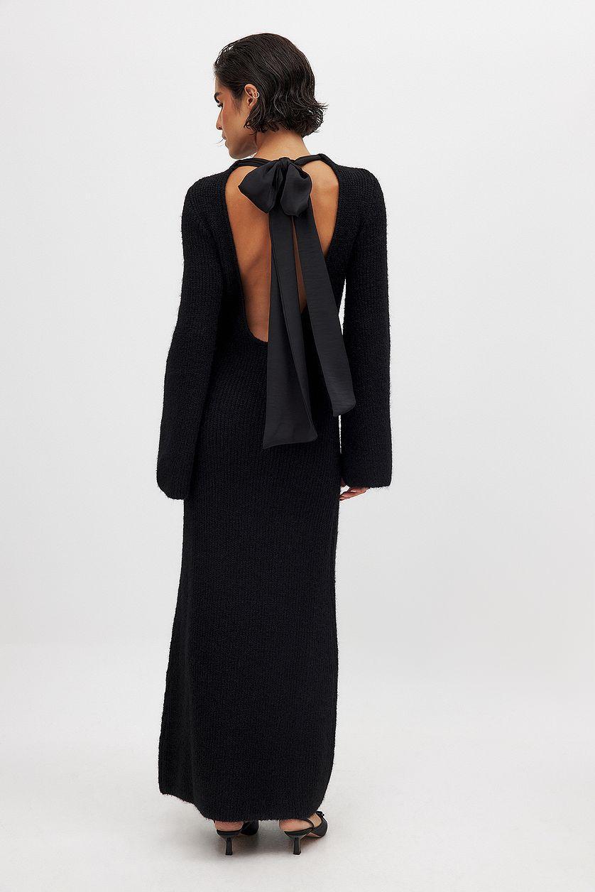 Knitted Bow Maxi Dress Product Image