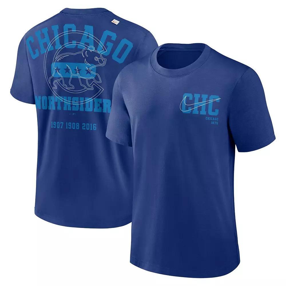 Men's Nike Royal Chicago Cubs Statement Game Over T-Shirt, Size: Small, Blue Product Image