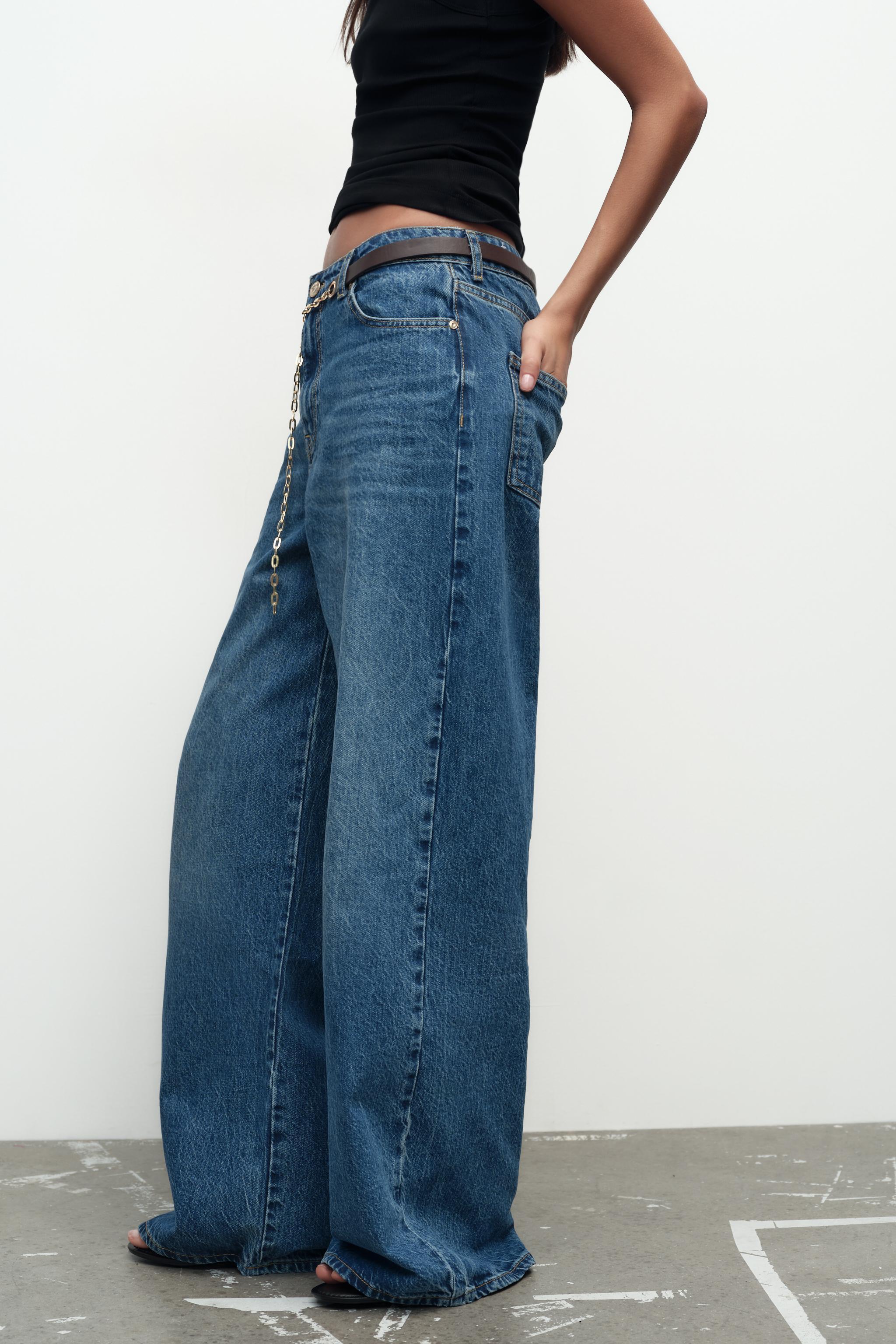 Z1975 WIDE LEG CHAIN BELT JEANS Product Image