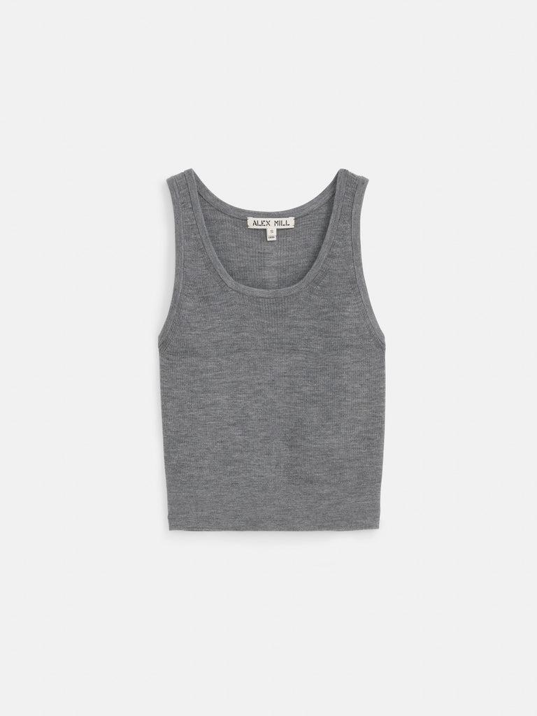 Ava Cropped Tank in Extrafine Merino Wool Product Image