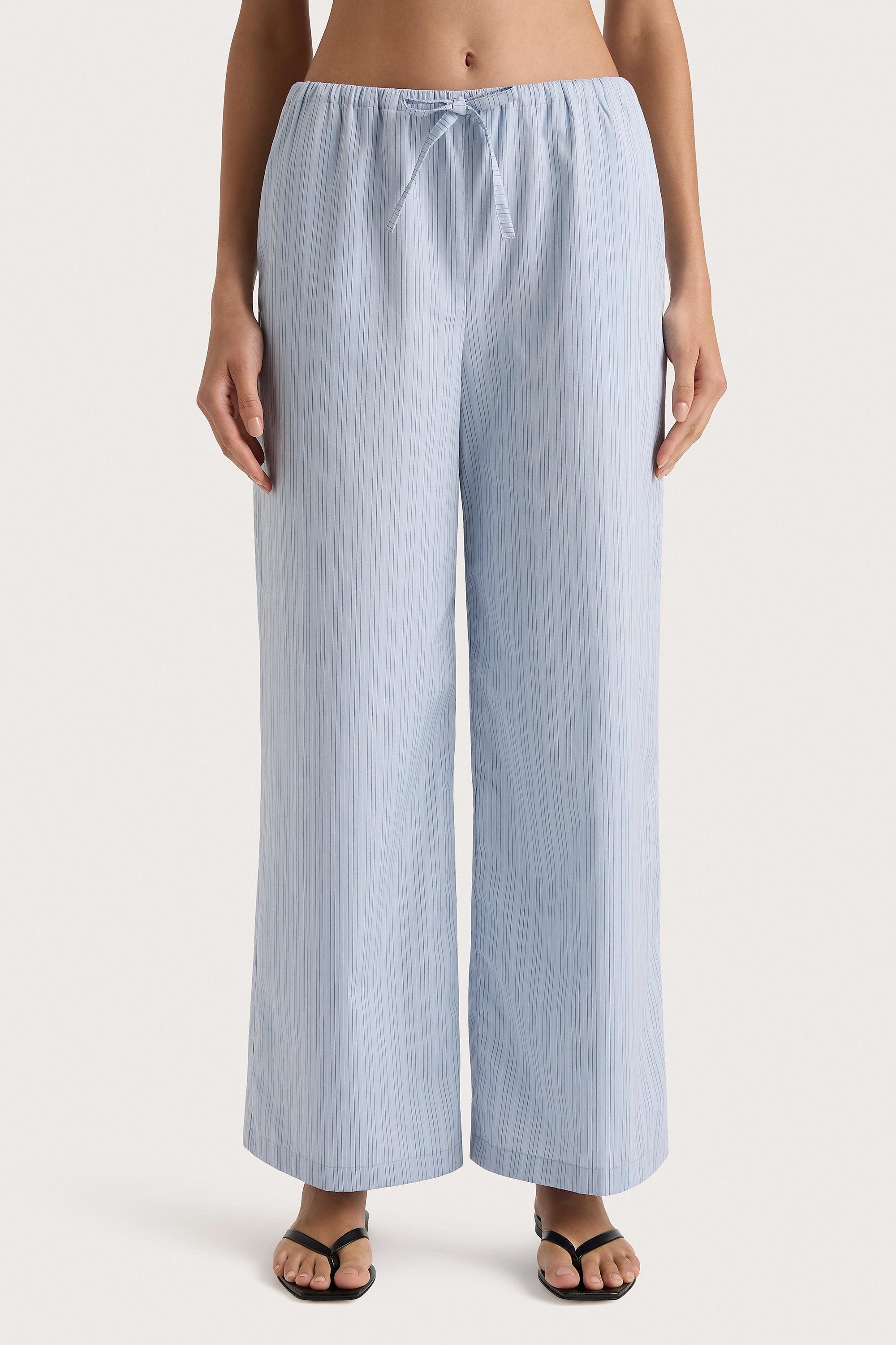 Freja Pant Blue Pinstripe Product Image