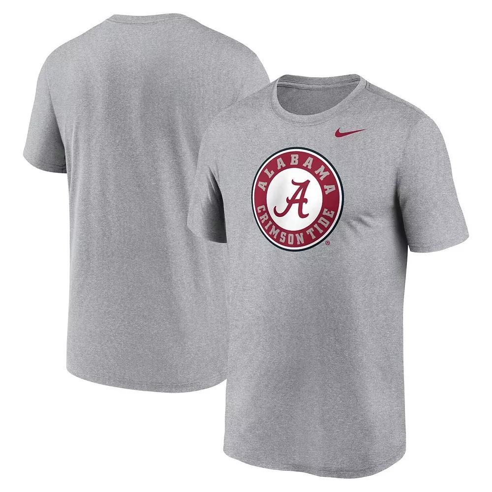 Men's Nike Heather Gray Alabama Crimson Tide Primetime Legend Alternate Logo T-Shirt, Size: Large, Grey Product Image