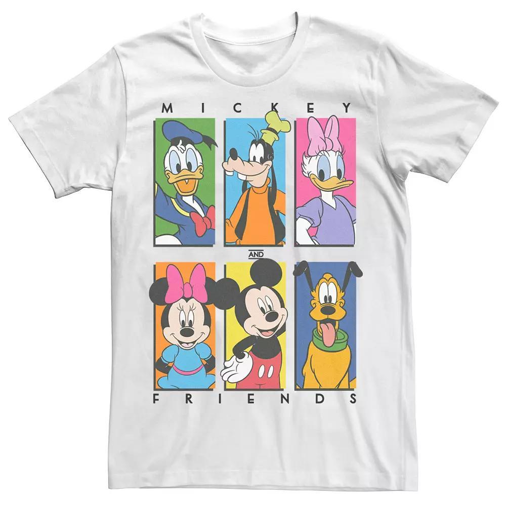 Disney's Mickey & Friends Character Panel Red Men's Tee,  Product Image