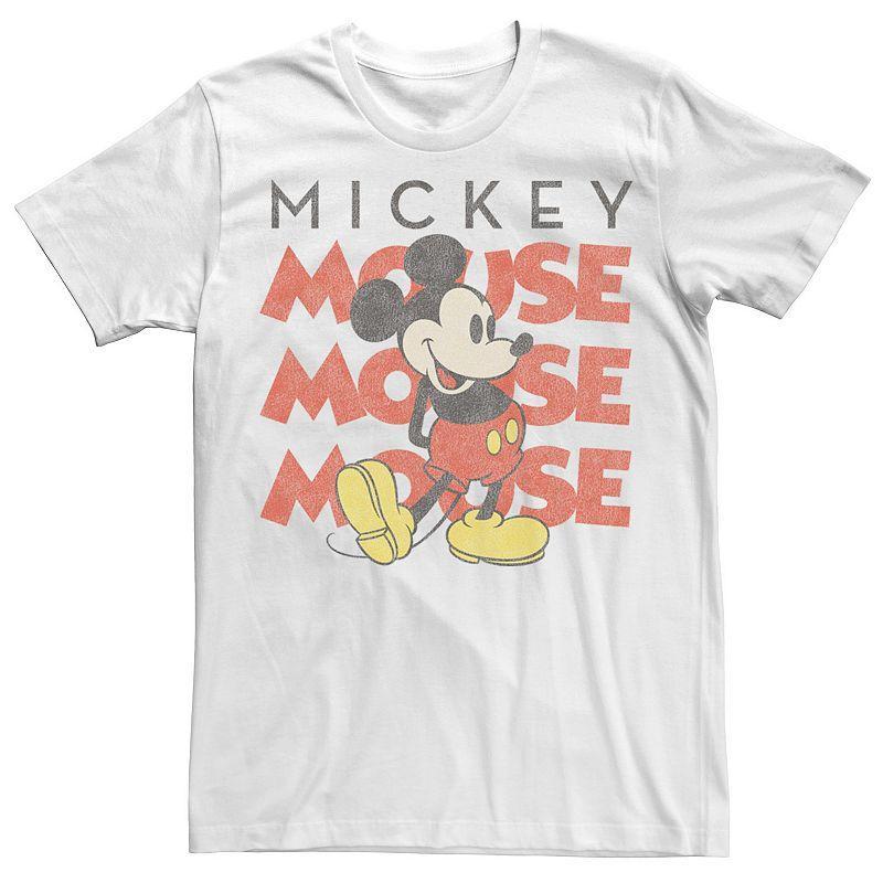 Disney's Mickey And Friends Men's Mickey Mouse Mouse Mouse Tee, Boy's, Size: XXL, White Product Image