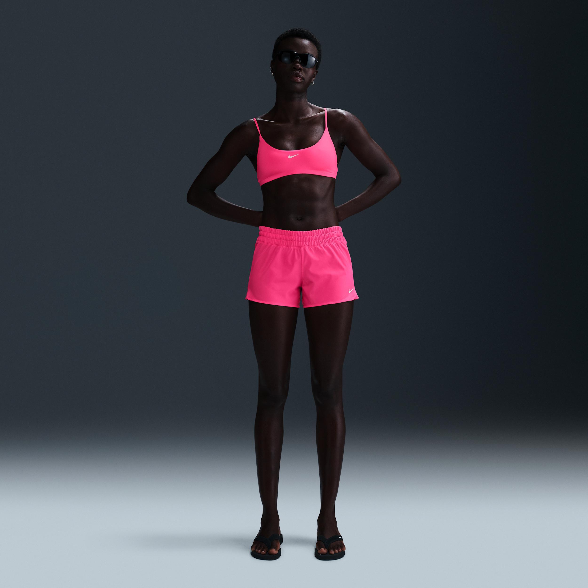 Nike Womens Swim Cover-Up Shorts | NESSF320-678 Product Image
