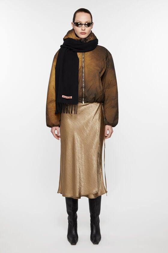 Fringe wool scarf – Narrow Product Image