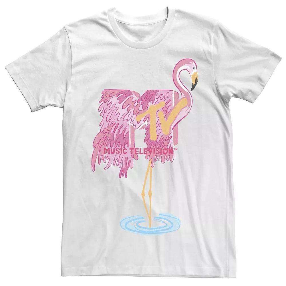 Big & Tall MTV Fresh Flamingo Tee, Men's, Size: 4XLT, White Product Image