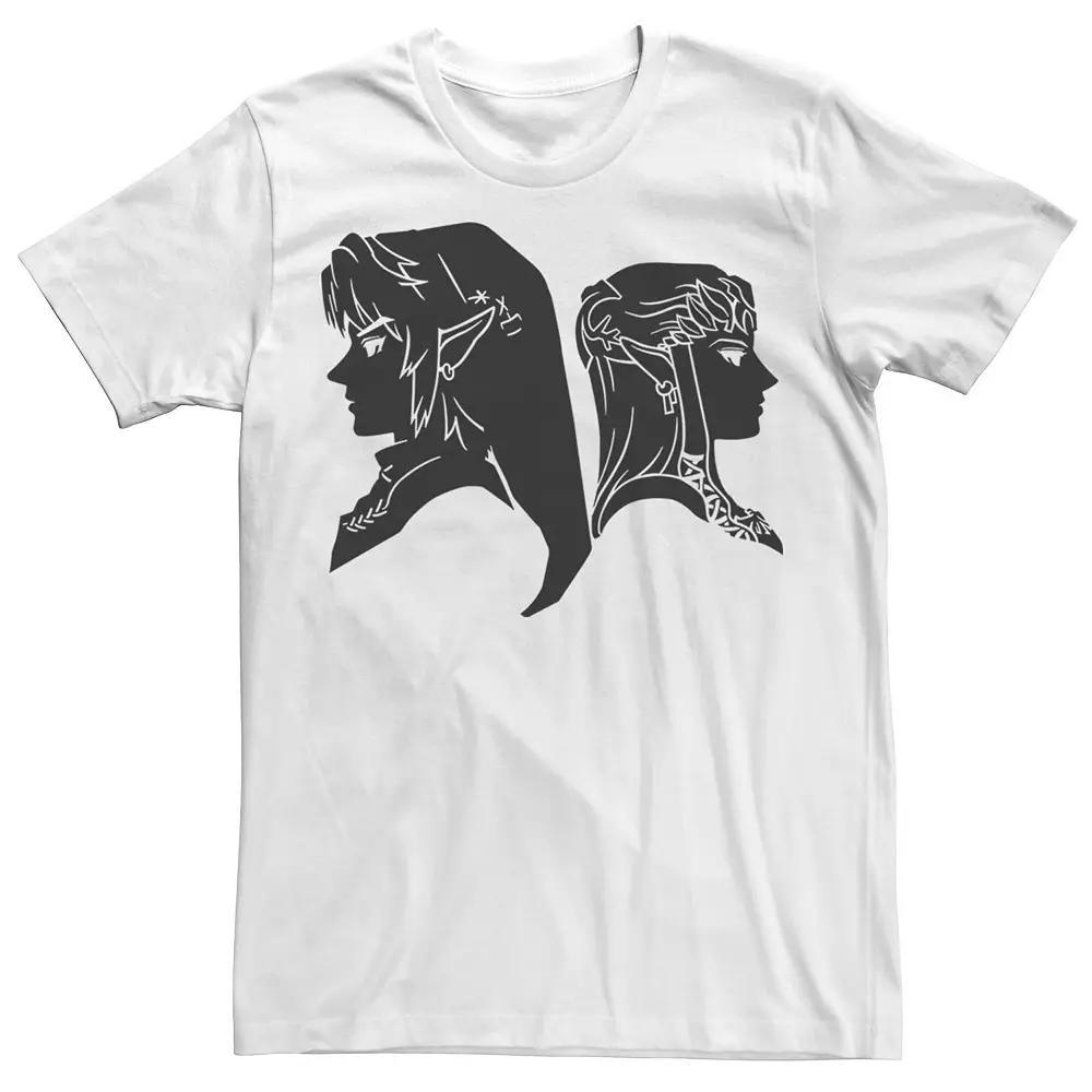 Men's Nintendo Zelda Link & Princess Profile Graphic Tee,  Product Image