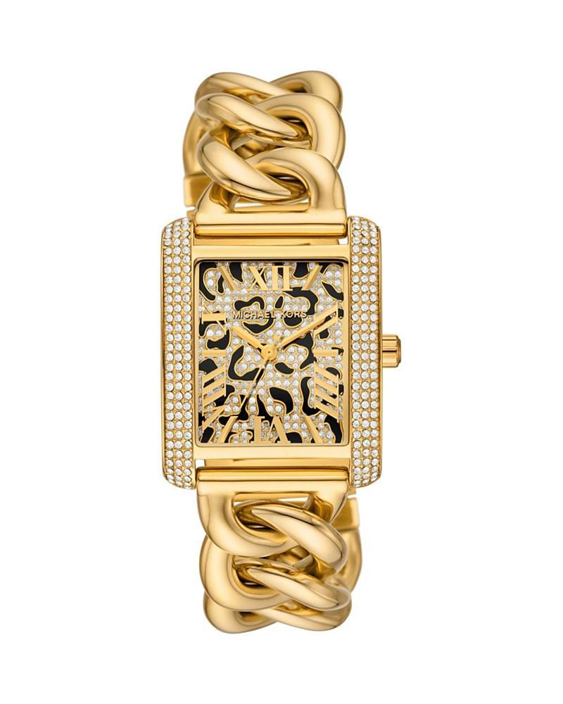 Michael Kors Womens Emery Three-Hand Gold Tone Stainless Steel Bracelet Watch Product Image