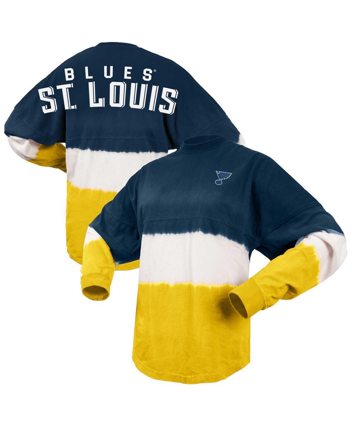 Womens Spirit Jersey /Gold St. Louis Blues Ombre Long Sleeve T-Shirt Product Image