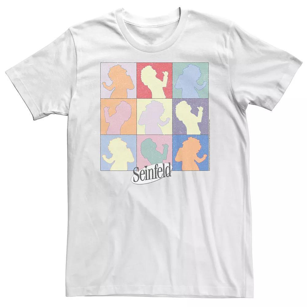 Big & Tall Seinfeld Elaine Dancing Colored Silhouette Box Up Tee, Men's,  Product Image