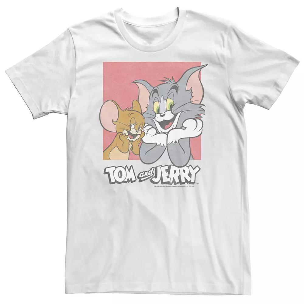 Big & Tall Tom and Jerry Square Tee, Men's,  Product Image