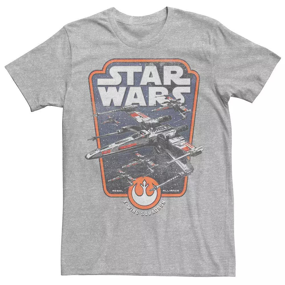 Men's Star Wars X-Wing Red Squadron Tee, Size: Large, Athletic Grey Product Image