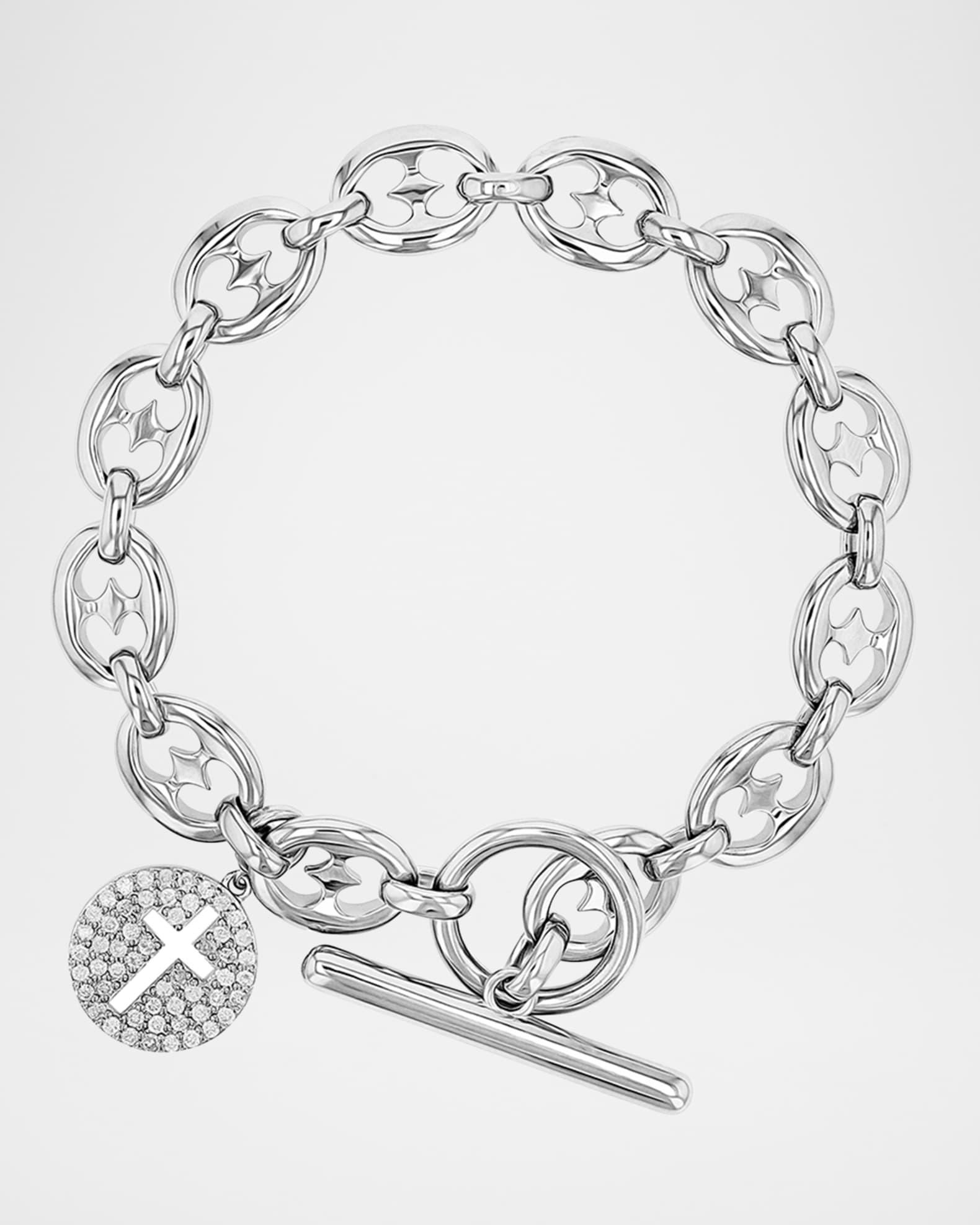 Mariner Toggle Cross Charm Bracelet Product Image