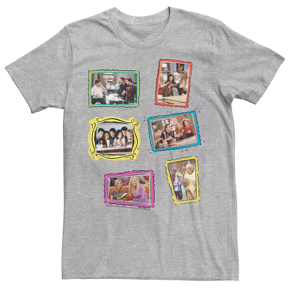 Men's Friends Portrait Panels Tee, Size: Large, Athletic Grey Product Image