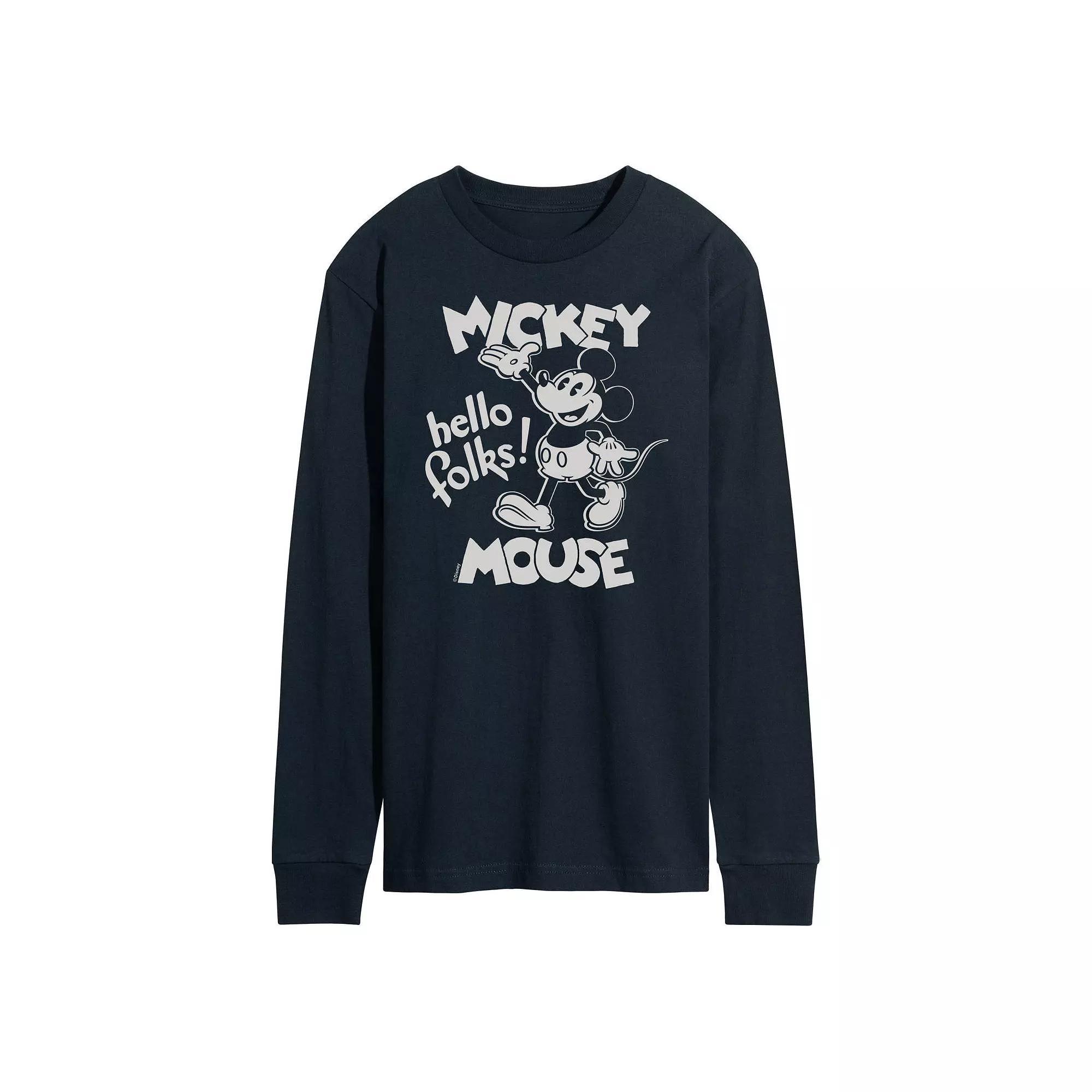 Men's Disney's Mickey Mouse Hello Folks Tee,  Product Image