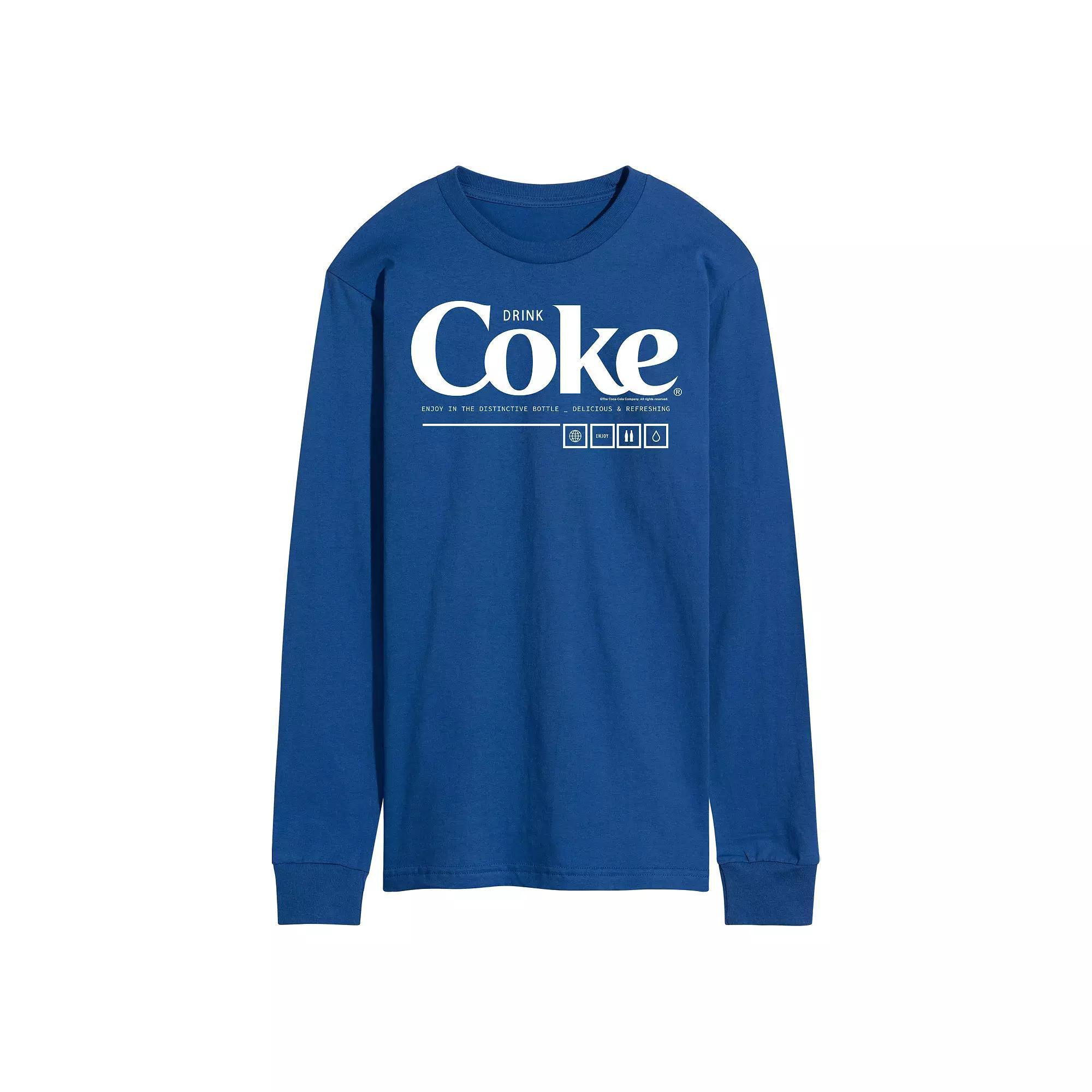 Men's Coca-Cola Drink Coke Enjoy Long Sleeve Graphic Tee,  Product Image