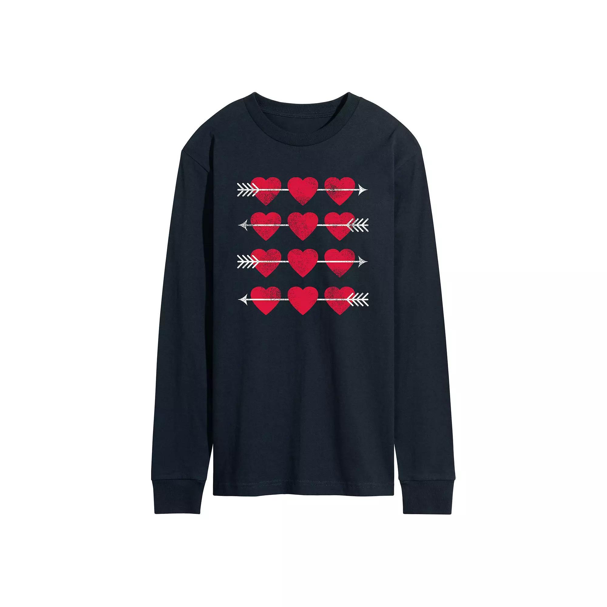 Disney's Mickey & Minnie Mouse Men's Merry Christmas Long Sleeve Graphic Tee,  Product Image