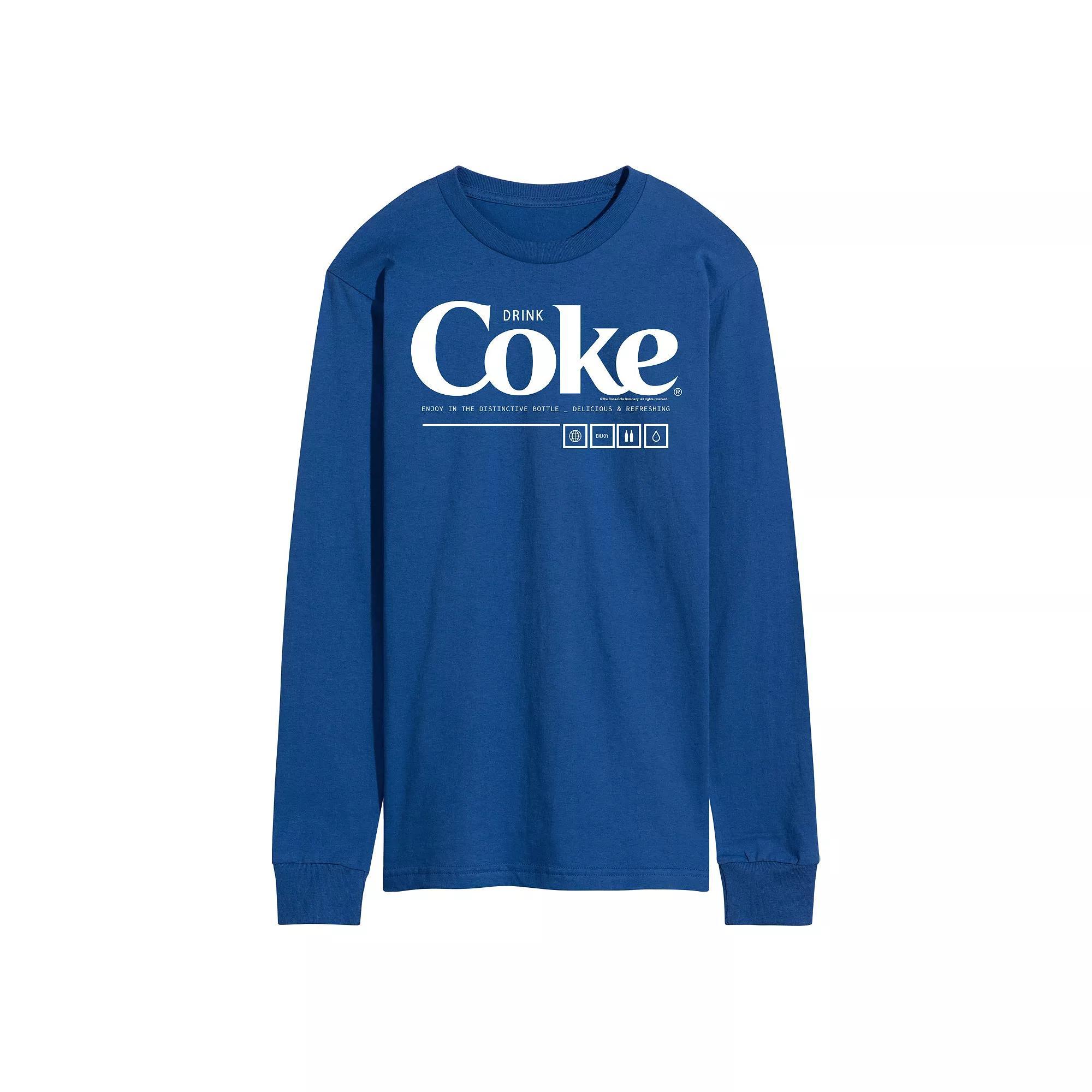 Men's Coca-Cola Drink Coke Enjoy Long Sleeve Graphic Tee,  Product Image