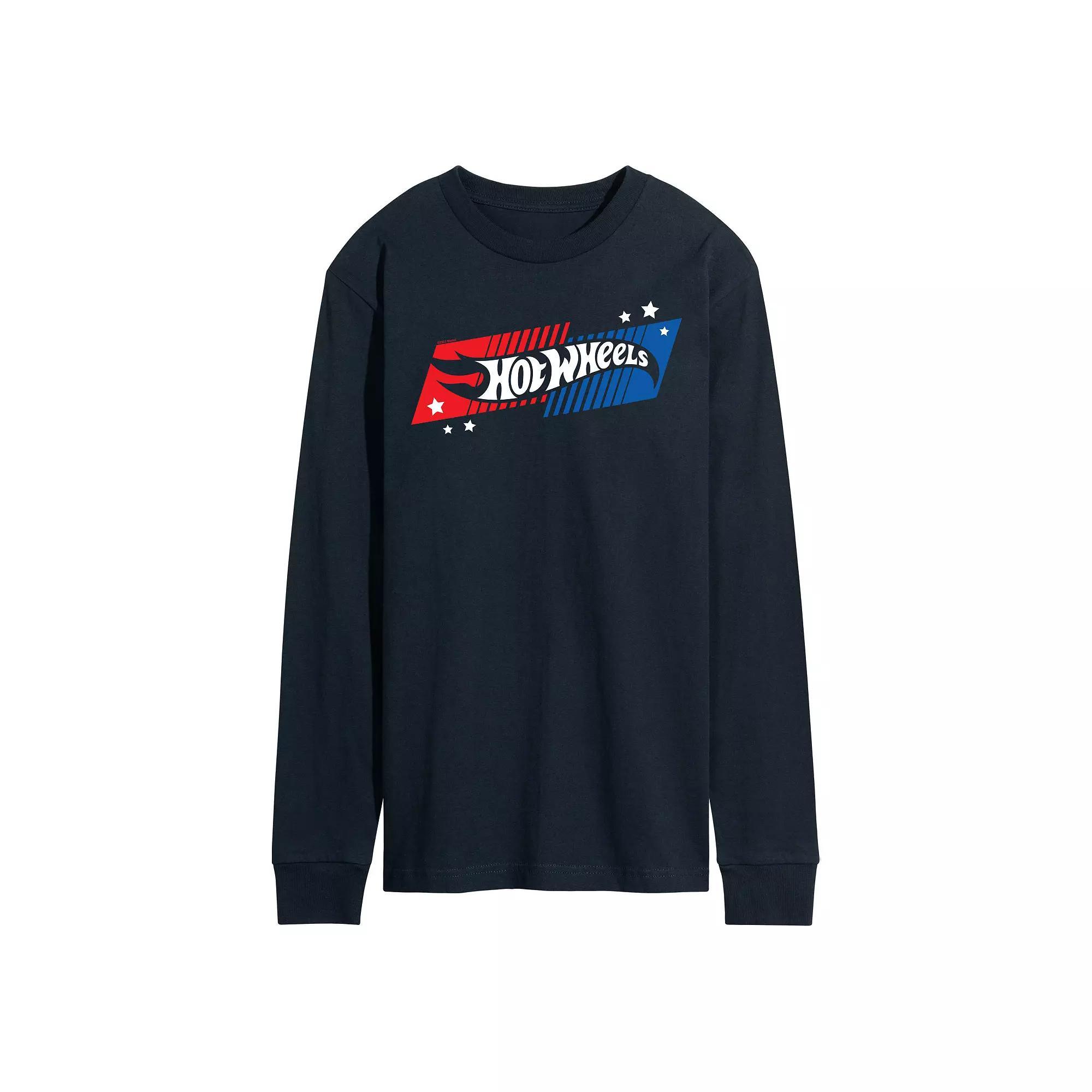 Men's Barbie Logo Water Reflection Long Sleeve, Size: XXL, Blue Product Image