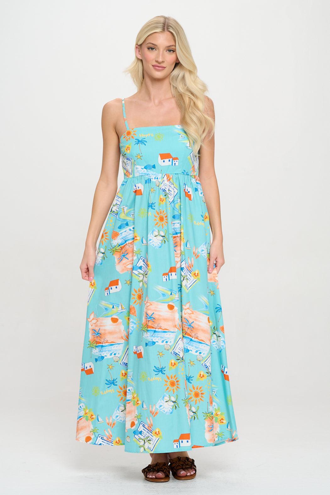 Azure Escape Maxi Dress Product Image