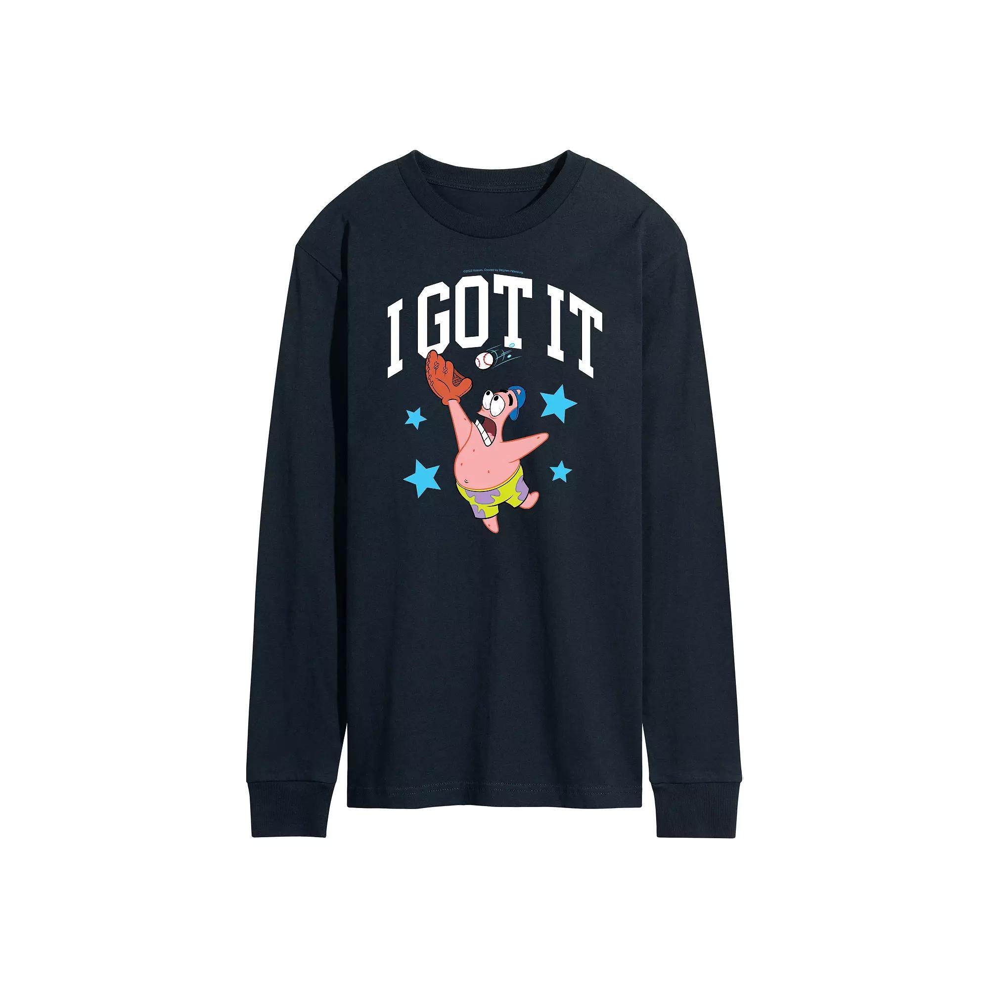 Men's Nickelodeon SpongeBob SquarePants I Got It Baseball Long Sleeve Graphic Tee,  Product Image