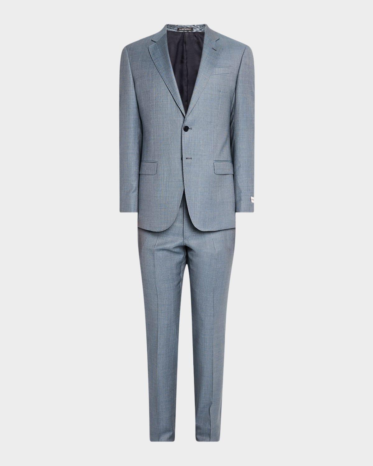 Mens Wool-Viscose Micro-Dot Suit Product Image