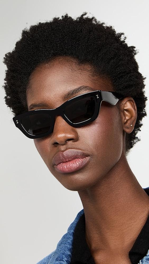 Illesteva Donna Black Sunglasses | Shopbop Product Image