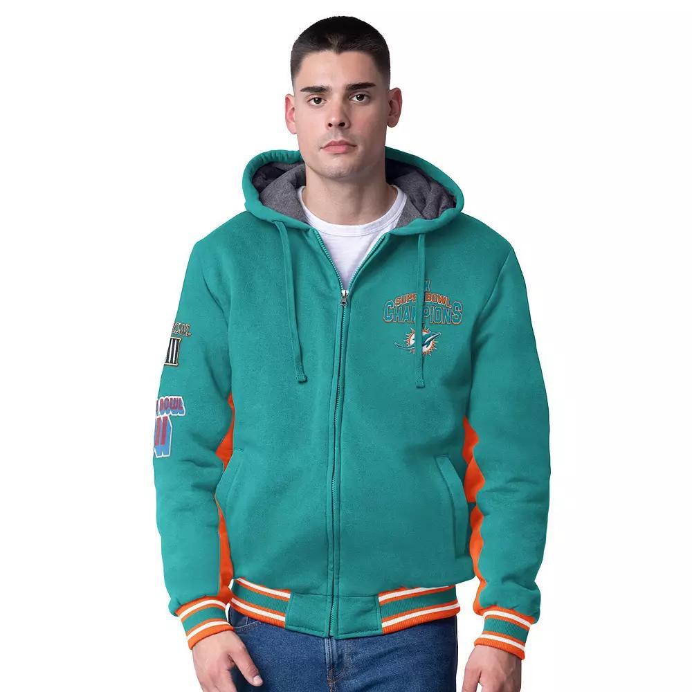 Men's G-III Extreme Aqua Miami Dolphins No Huddle Commemorative Full-Zip Hoodie Jacket,  Product Image
