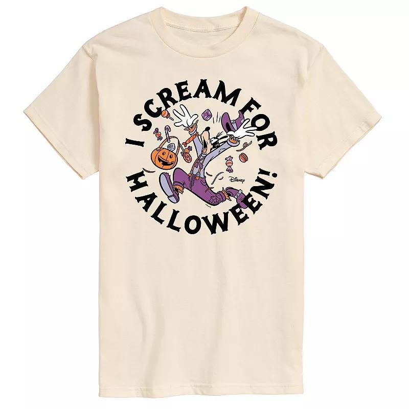 Disney's Mickey Mouse & Friends Big & Tall Scream For Halloween Graphic Tee, Men's, Size: 4XL Tall, White Product Image