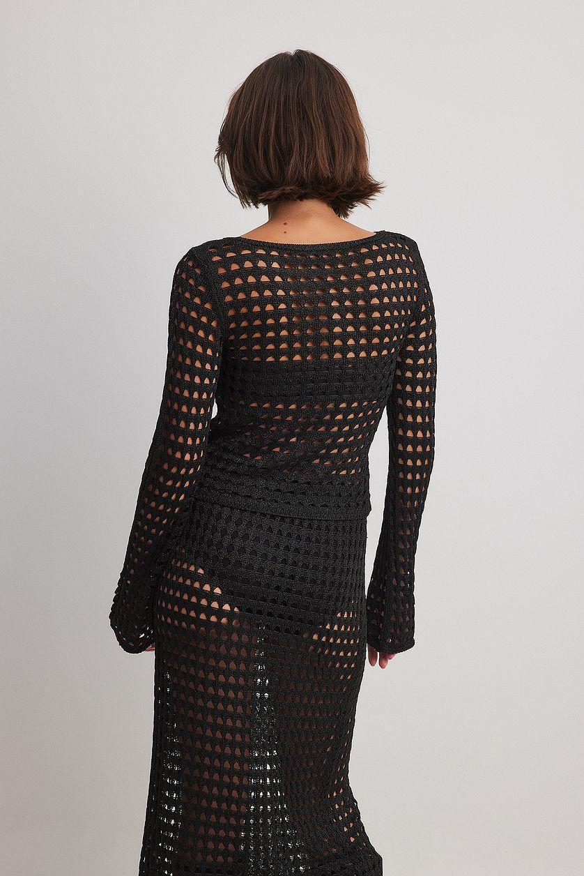 Crochet Knitted Sweater Product Image