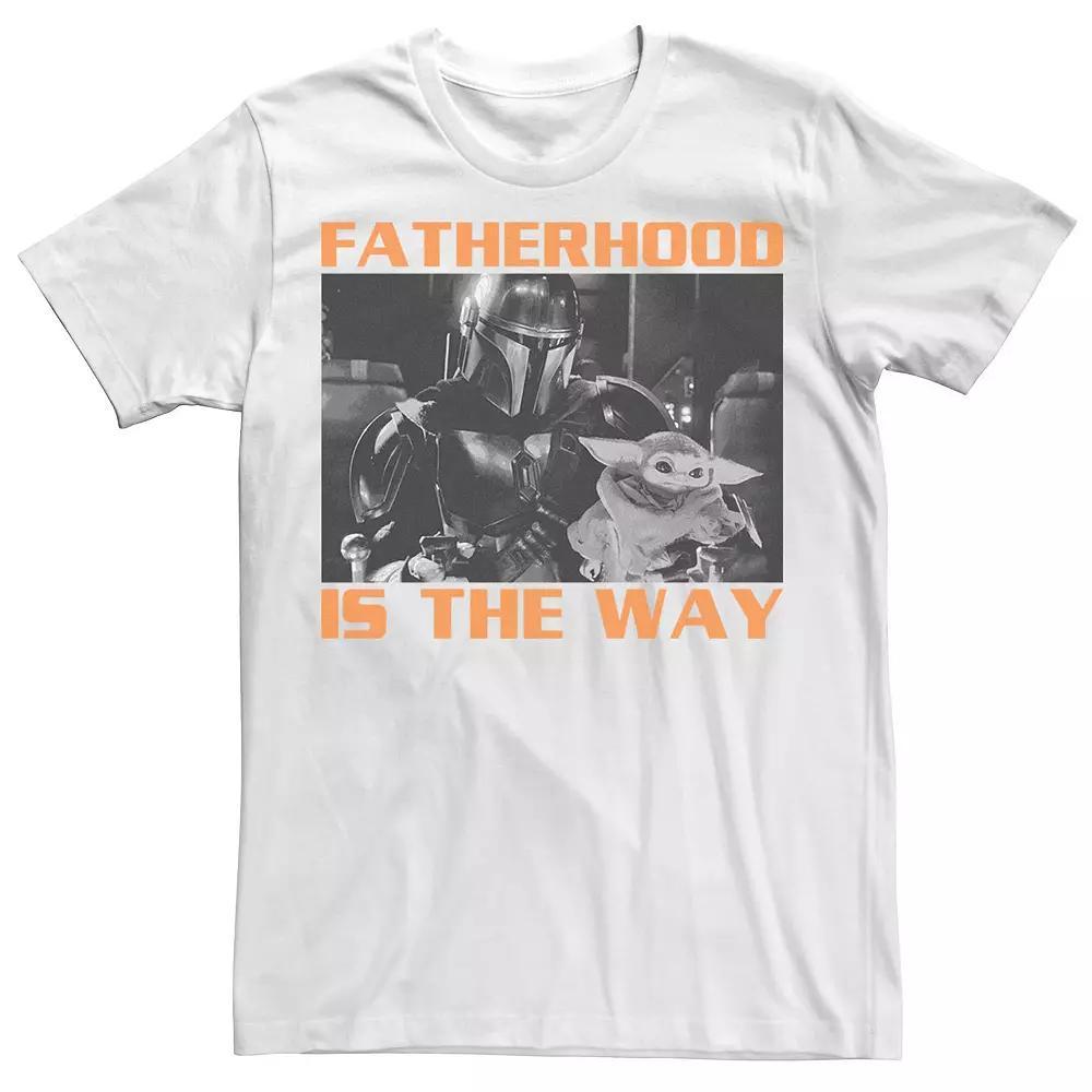 Men's Star Wars The Mandalorian Fatherhood Is The Way Photo Tee, Size: XXL, White Product Image