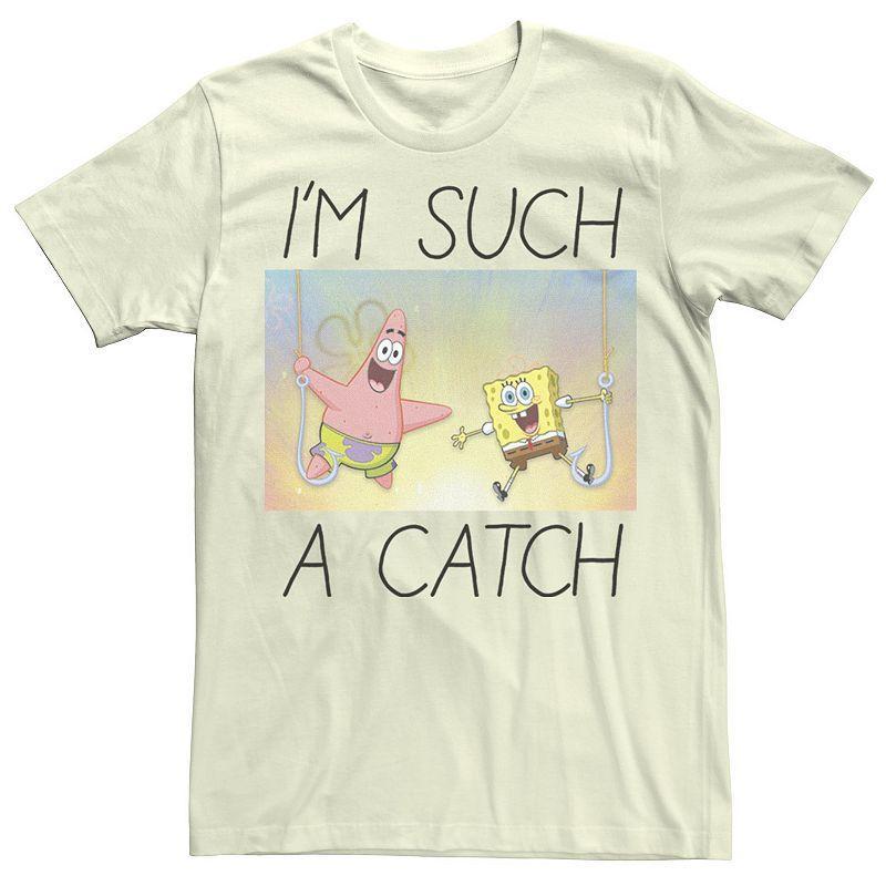 Mens Spongebob Im Such A Catch Portrait Tee Product Image