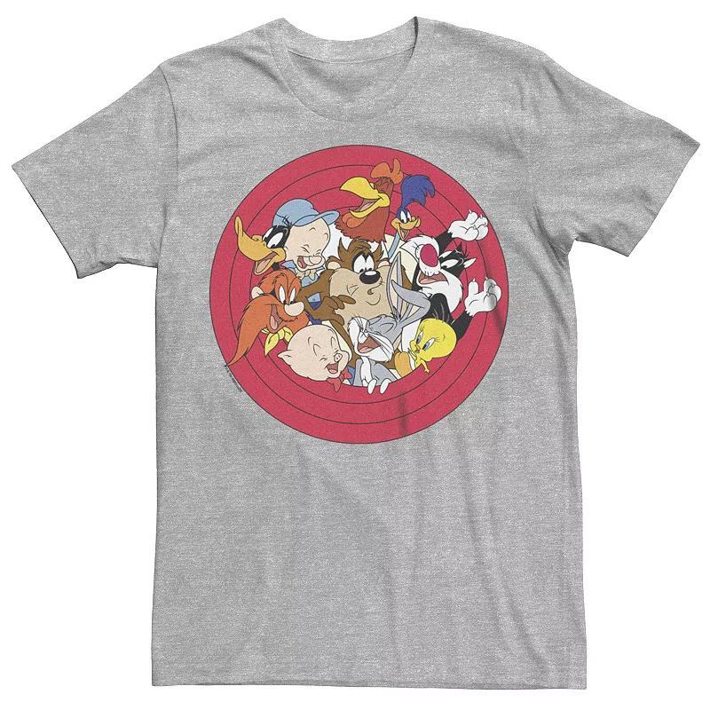 Men's Looney Tunes Tight Happy Group Graphic Tee, Size: XL, Athletic Grey Product Image