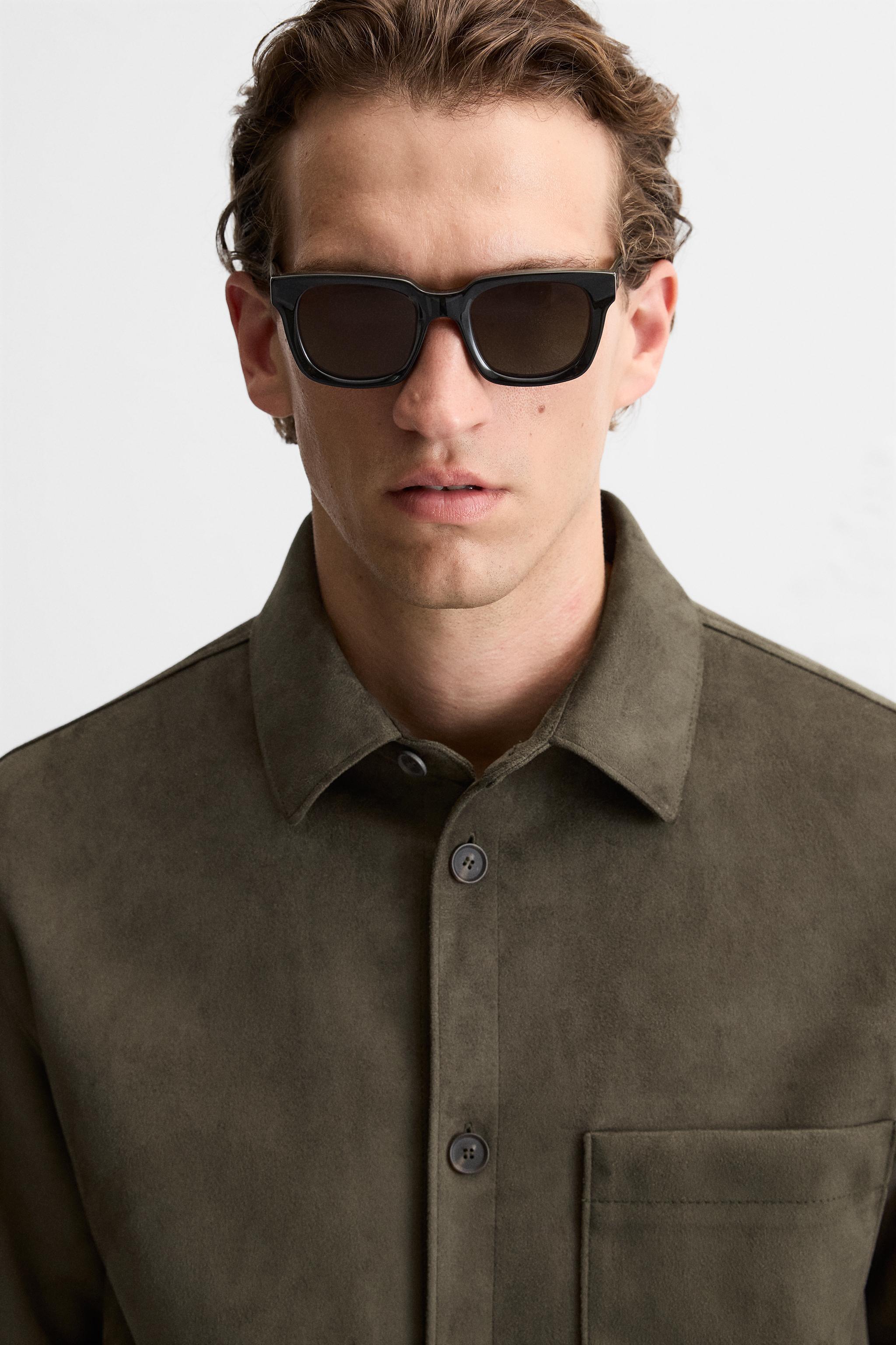 FAUX SUEDE OVERSHIRT Product Image