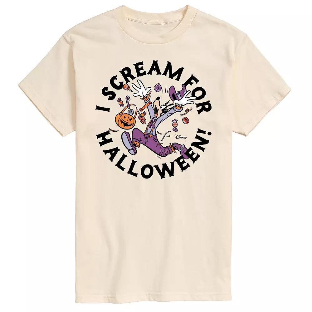 Disney's Mickey Mouse & Friends Big & Tall Scream For Halloween Graphic Tee, Men's, Size: 4XL Tall, White Product Image