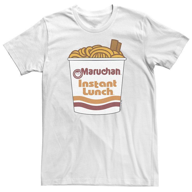 Big & Tall Maruchan Cup Of Noodles And Chopstick Logo Tee, Men's, Size: XL Tall, White Product Image