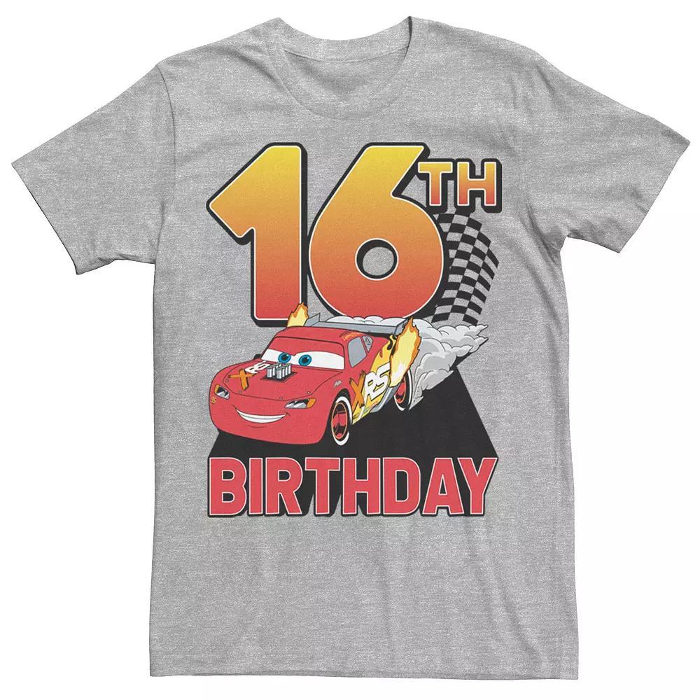 Disney / Pixar's Cars Lightning McQueen Men's 16th Birthday Racer Tee, Size: 3XL, Athletic Grey Product Image