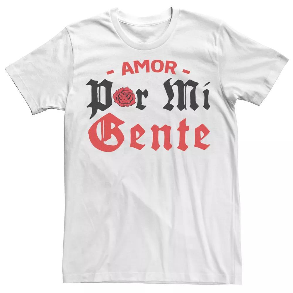 Men's Gonzales Amor Por Mi Gente Stylish Text Tee,  Product Image