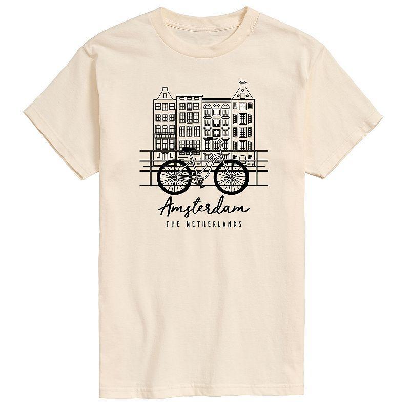 Men's Amsterdam Graphic Tee, Size: Medium, Beige Product Image