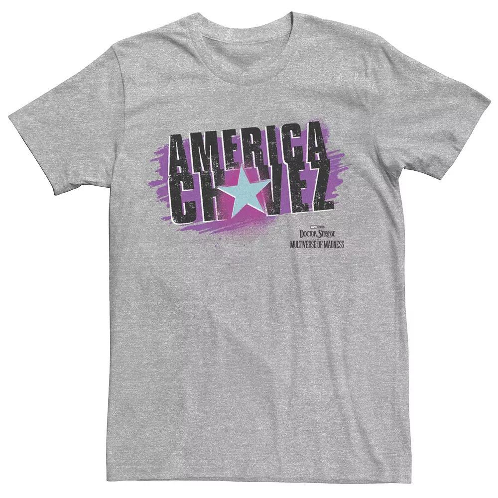 Men's Marvel Doctor Strange Movie 2 America Chavez Spray Paint Star Tee,  Product Image