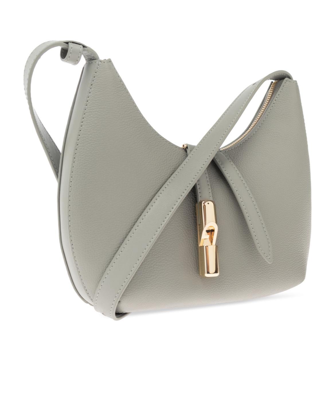 FURLA Small Zippered Shoulder Bag In Gray Product Image