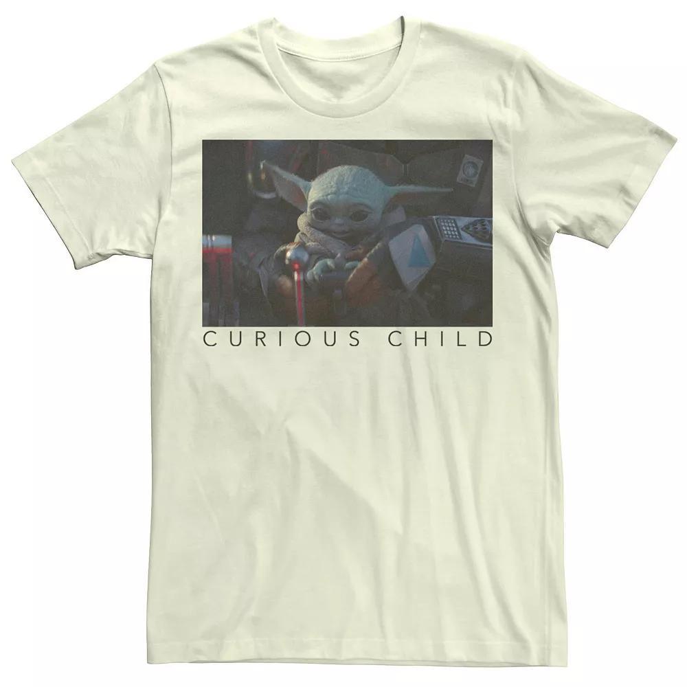 Men's Star Wars The Mandalorian The Child Curious Child Portrait Tee,  Product Image