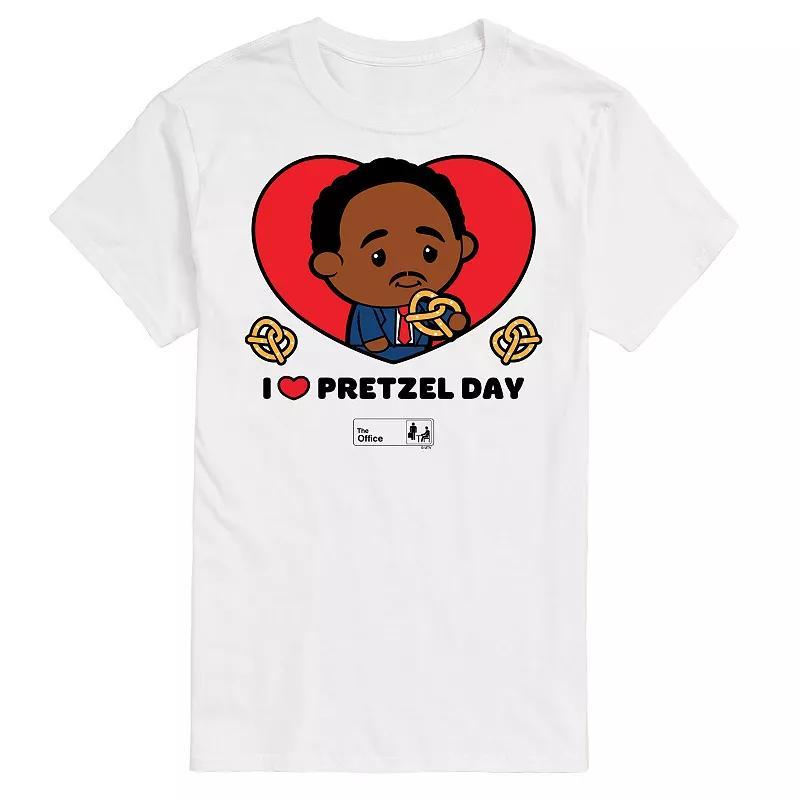 Men's The Office Stanley Pretzel Day Graphic Tee, Size: Medium, Gray Product Image