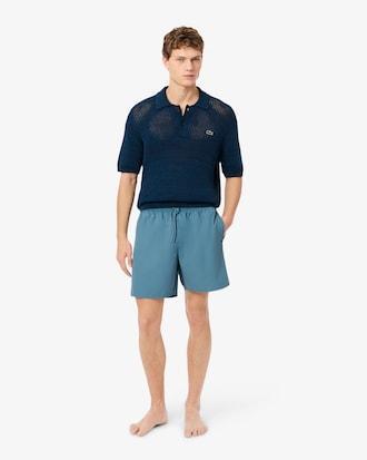 Mid Length Monochrome Swim Trunks Product Image