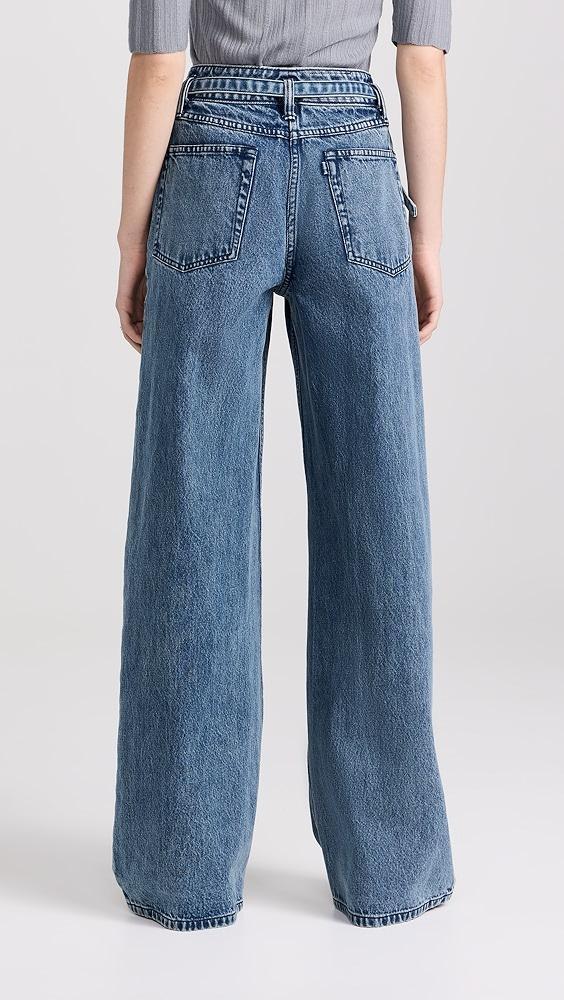 3.1 Phillip Lim Denim Wide Leg Belted Jeans | Shopbop Product Image